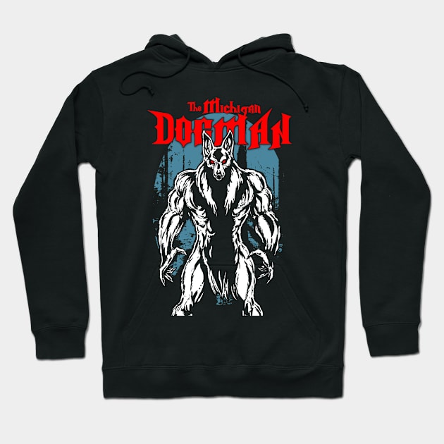 The Michigan Dogman Hoodie by Mr. Grimskar's Art